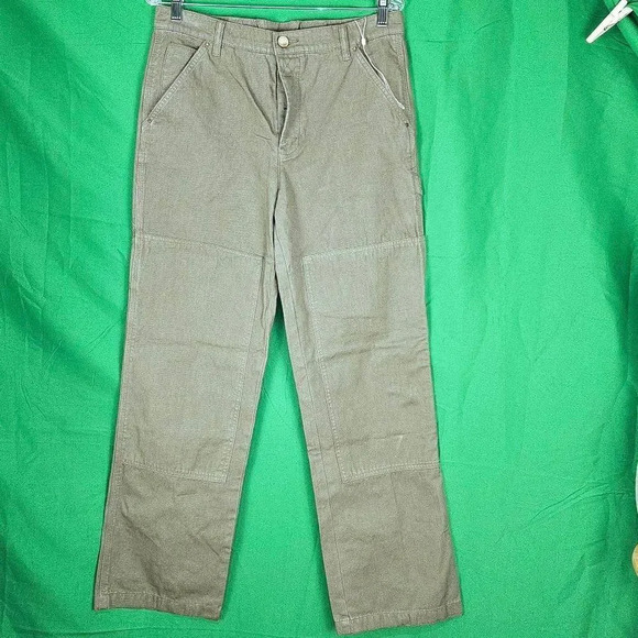 NWOT Tory Burch Womens Olive Green Straight Leg Cargo Pants 28 - Picture 1 of 7